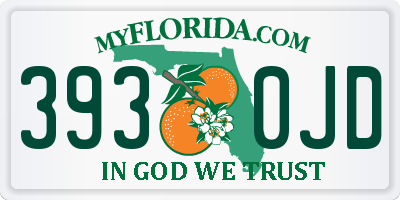 FL license plate 3930JD