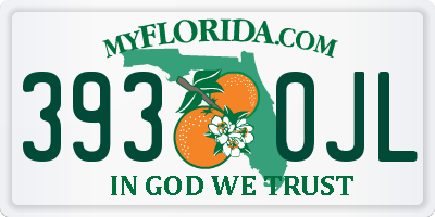 FL license plate 3930JL