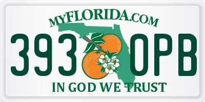 FL license plate 3930PB
