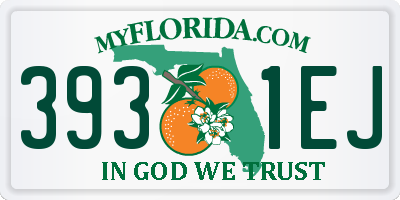 FL license plate 3931EJ
