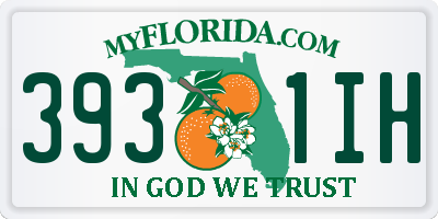FL license plate 3931IH