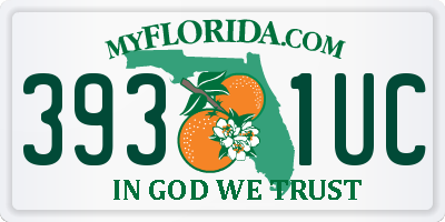 FL license plate 3931UC