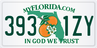 FL license plate 3931ZY