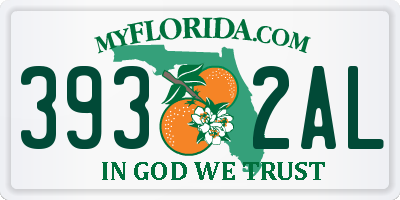 FL license plate 3932AL