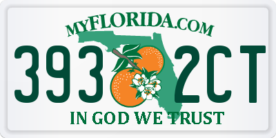 FL license plate 3932CT