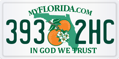 FL license plate 3932HC