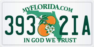 FL license plate 3932IA