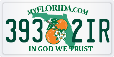 FL license plate 3932IR