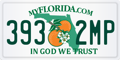 FL license plate 3932MP