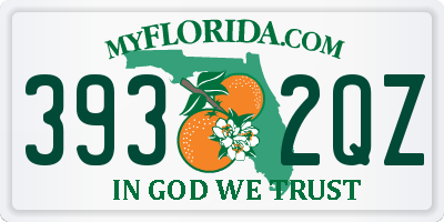 FL license plate 3932QZ