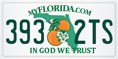 FL license plate 3932TS
