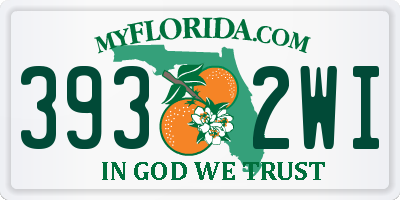 FL license plate 3932WI