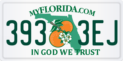 FL license plate 3933EJ
