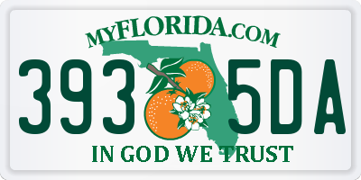FL license plate 3935DA