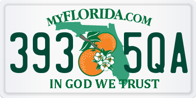 FL license plate 3935QA