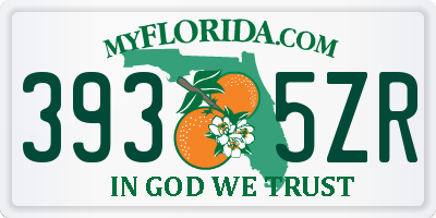 FL license plate 3935ZR