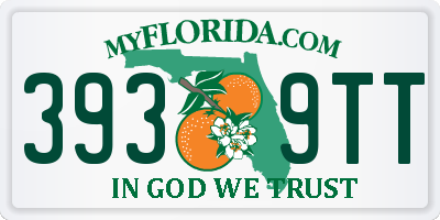 FL license plate 3939TT