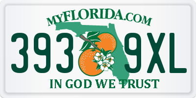 FL license plate 3939XL