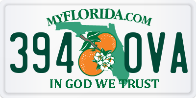 FL license plate 3940VA