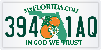 FL license plate 3941AQ