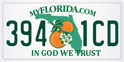 FL license plate 3941CD