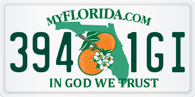 FL license plate 3941GI