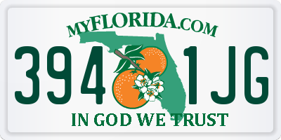 FL license plate 3941JG