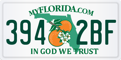 FL license plate 3942BF