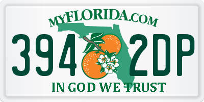FL license plate 3942DP