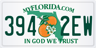 FL license plate 3942EW
