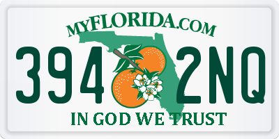 FL license plate 3942NQ