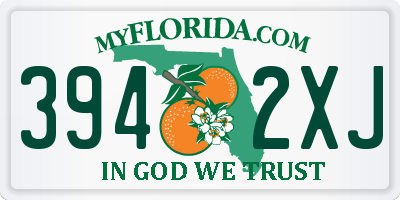 FL license plate 3942XJ