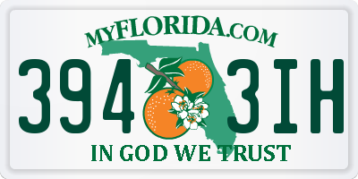 FL license plate 3943IH