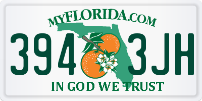 FL license plate 3943JH