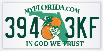 FL license plate 3943KF