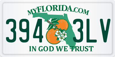 FL license plate 3943LV