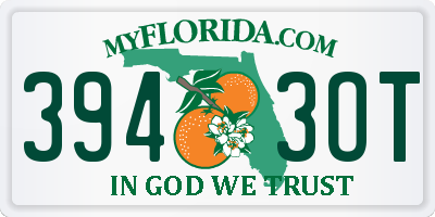 FL license plate 3943OT