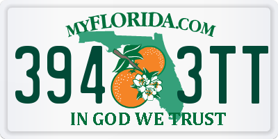 FL license plate 3943TT