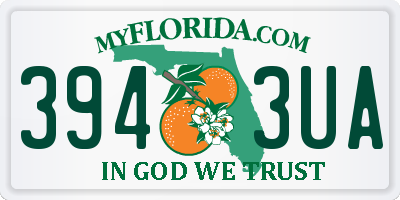 FL license plate 3943UA