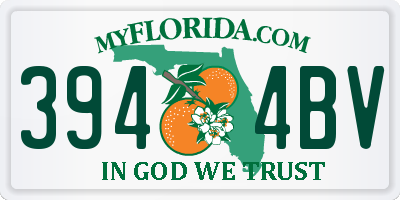 FL license plate 3944BV