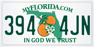 FL license plate 3944JN