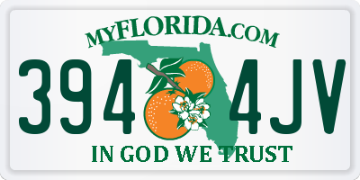 FL license plate 3944JV