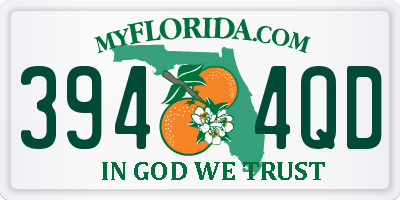 FL license plate 3944QD