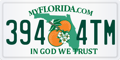 FL license plate 3944TM