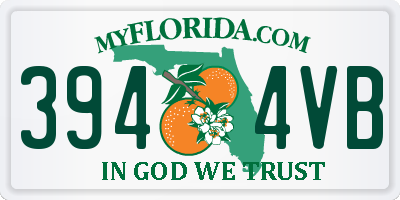 FL license plate 3944VB