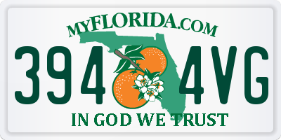FL license plate 3944VG