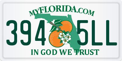 FL license plate 3945LL