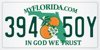 FL license plate 3945OY