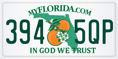 FL license plate 3945QP