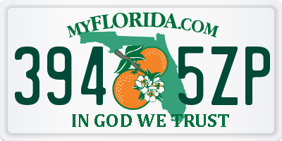 FL license plate 3945ZP